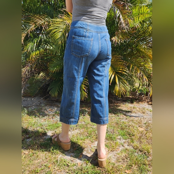 Pilcro and the letterpress by Anthropologie, wide leg cropped jeans, siz… - Picture 1 of 12